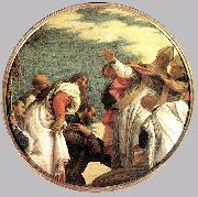 VERONESE (Paolo Caliari) The People of Myra Welcoming St. Nicholas oil on canvas